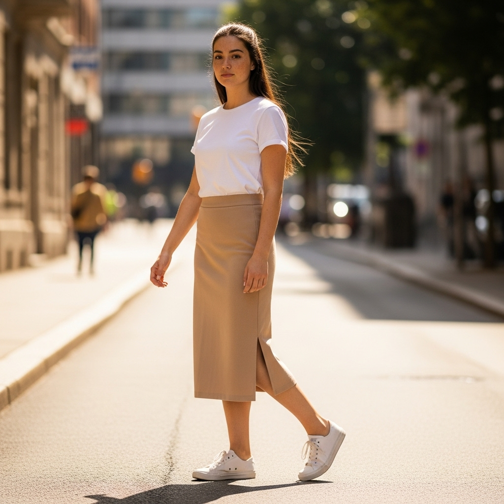 Spódnica z rozcięciem: elegancja i styl na co dzień